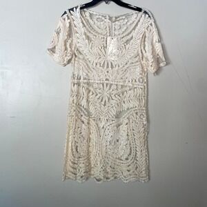 Nwt cream lace dress by
